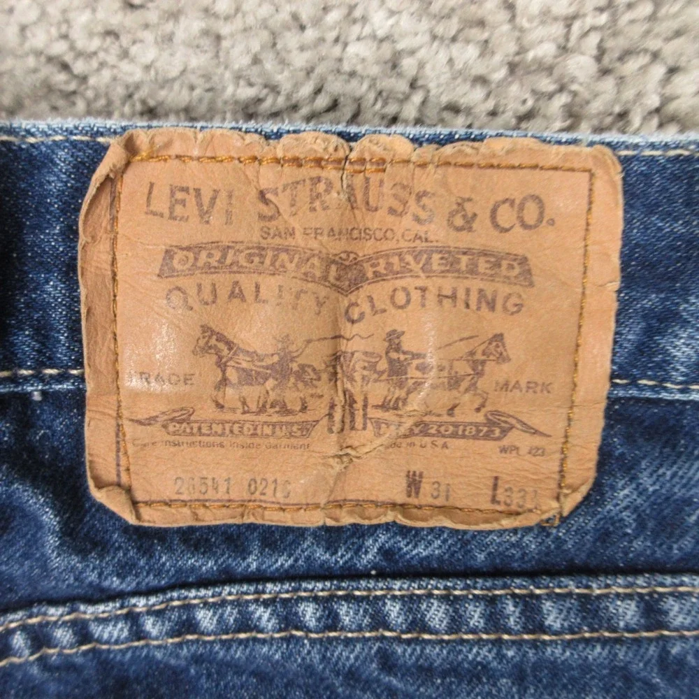 Vintage Levis Jeans Adult 30x30 (Tag 31x33) Blue Faded Made‎ In USA Denim Pants